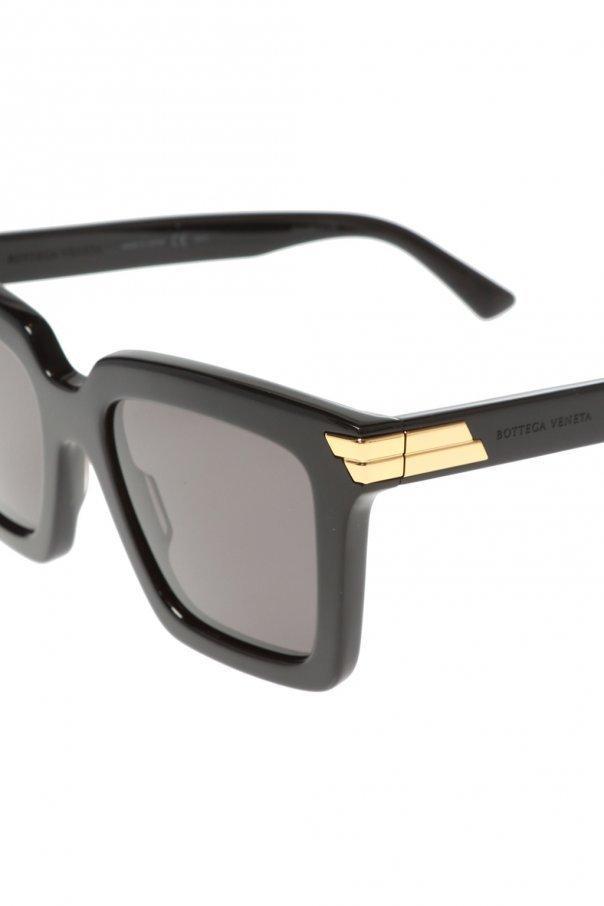 BOTTEGA VENETA Eyewear Square Frame Sunglasses In Gray Product Image