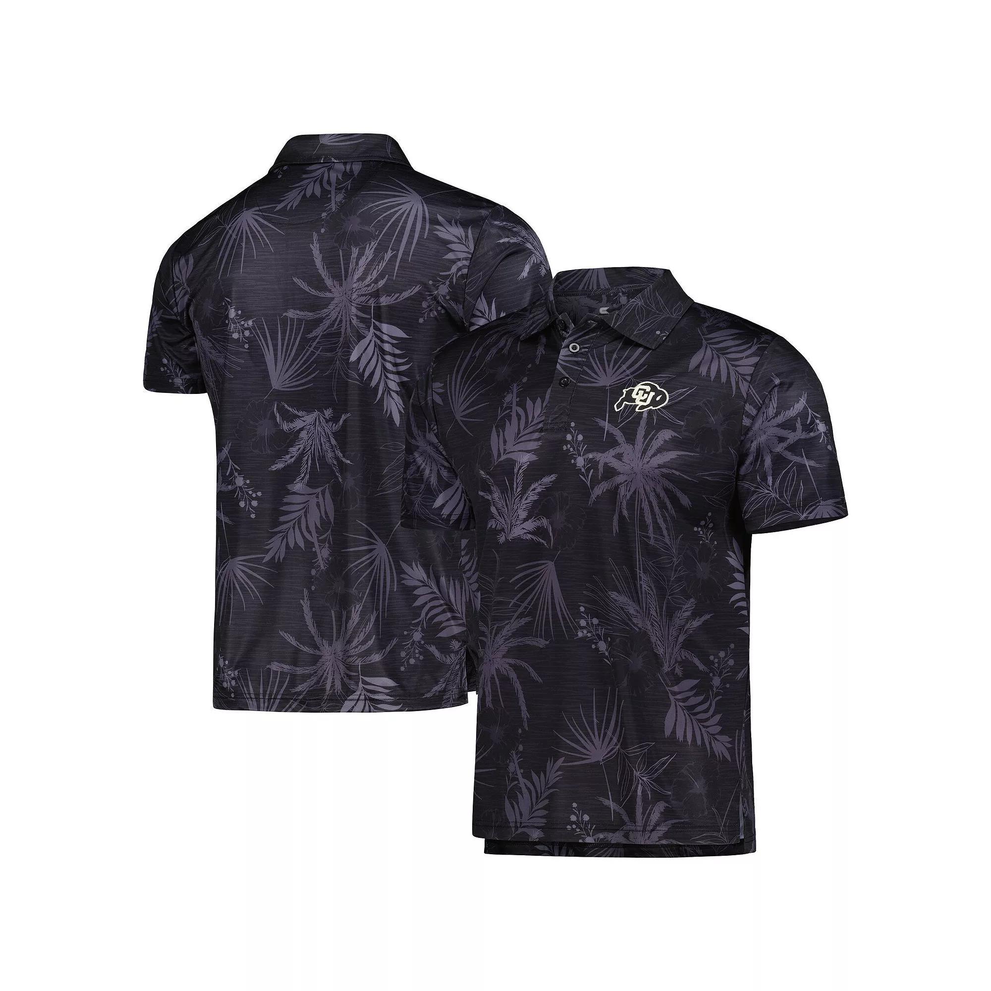 Men's Colosseum Black Colorado Buffaloes Palms Team Polo, Size: XL Product Image