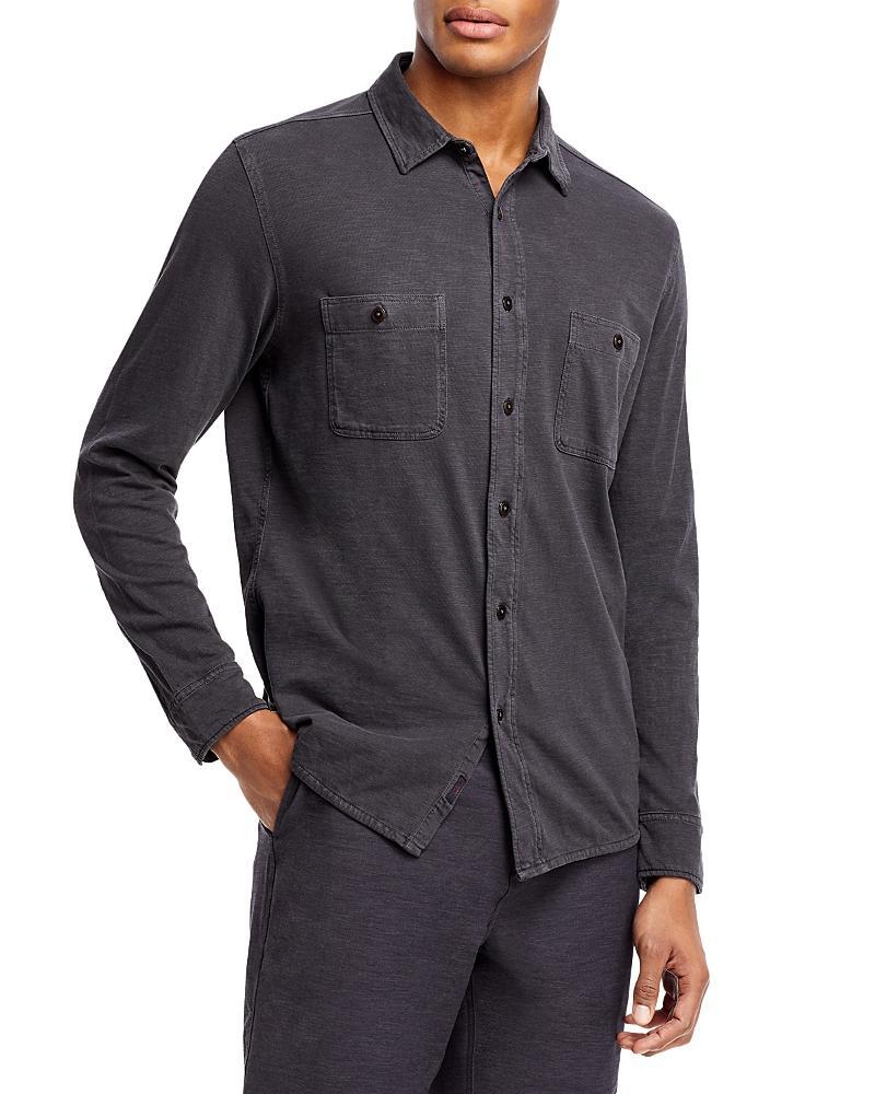 Faherty Seasons Regular Fit Long Sleeve Cotton Knit Button Down Shirt Product Image