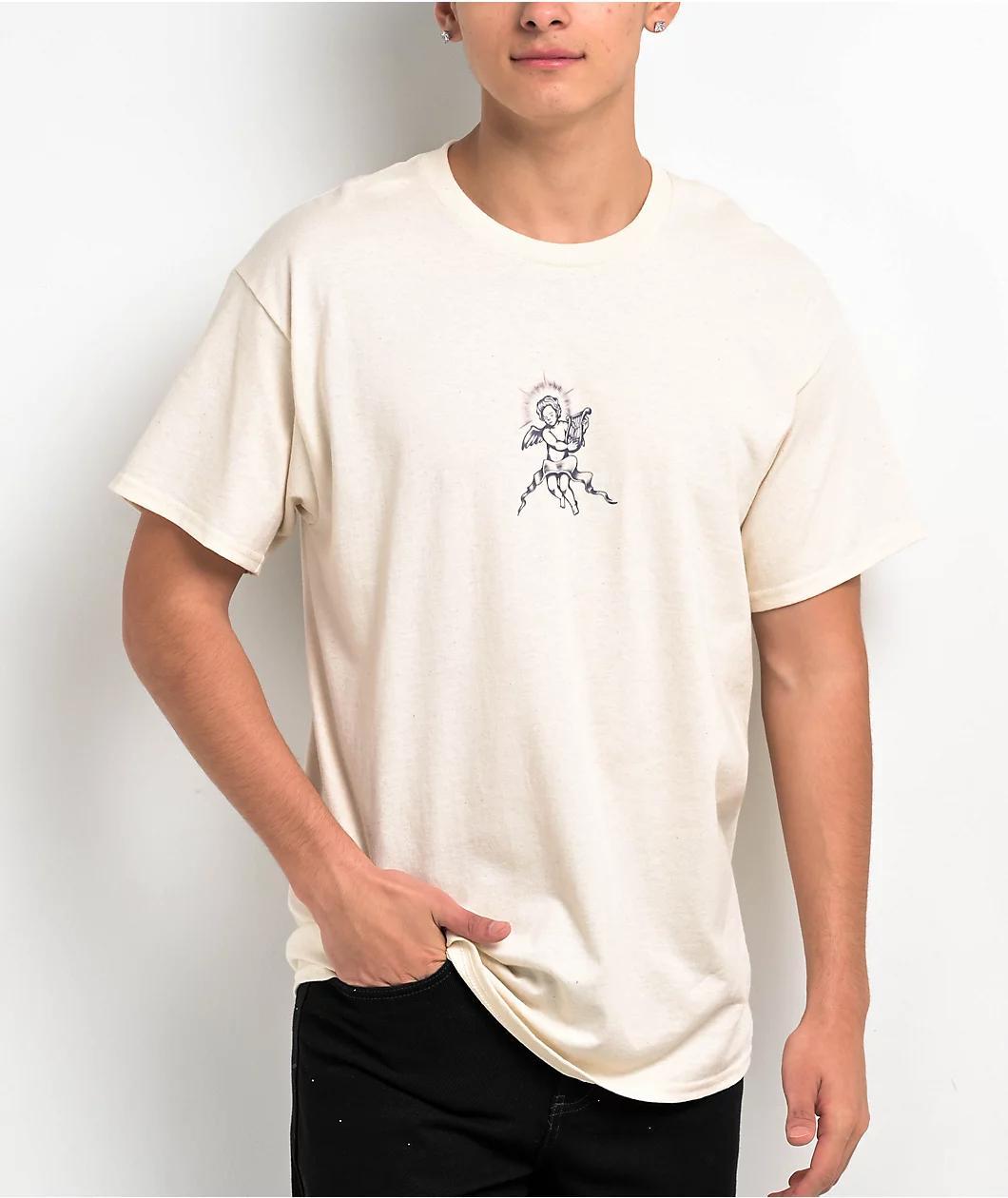 Empyre Rose Cherub Natural T-Shirt Product Image