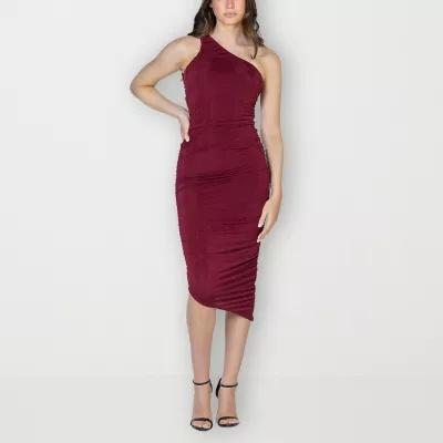 24seven Comfort Apparel Womens Sleeveless Midi Party Dress Product Image