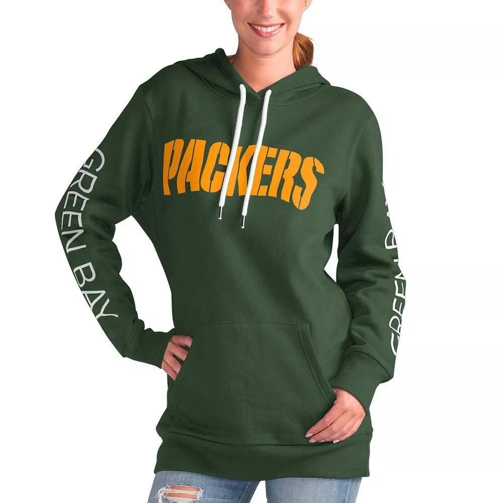 Women's G-III 4Her by Carl Banks Green Green Bay Packers Extra Inning Pullover Hoodie, Size: 2XL Product Image