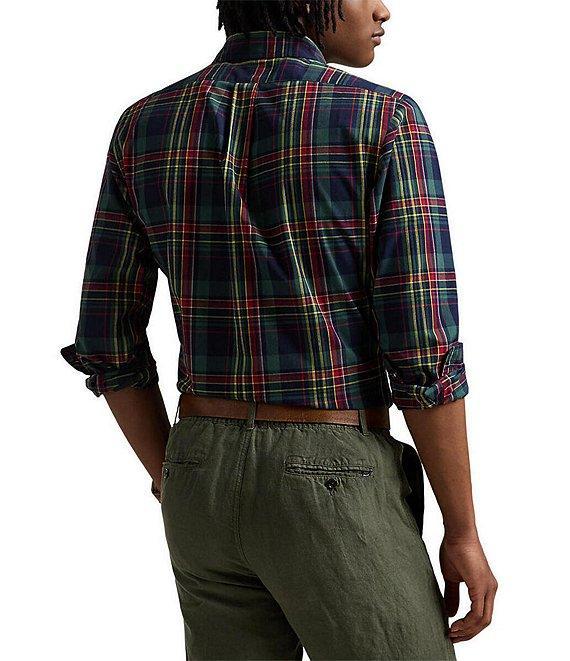 Polo Ralph Lauren Classic Fit Performance Stretch Plaid Madras Long Sleeve Woven Shirt Product Image