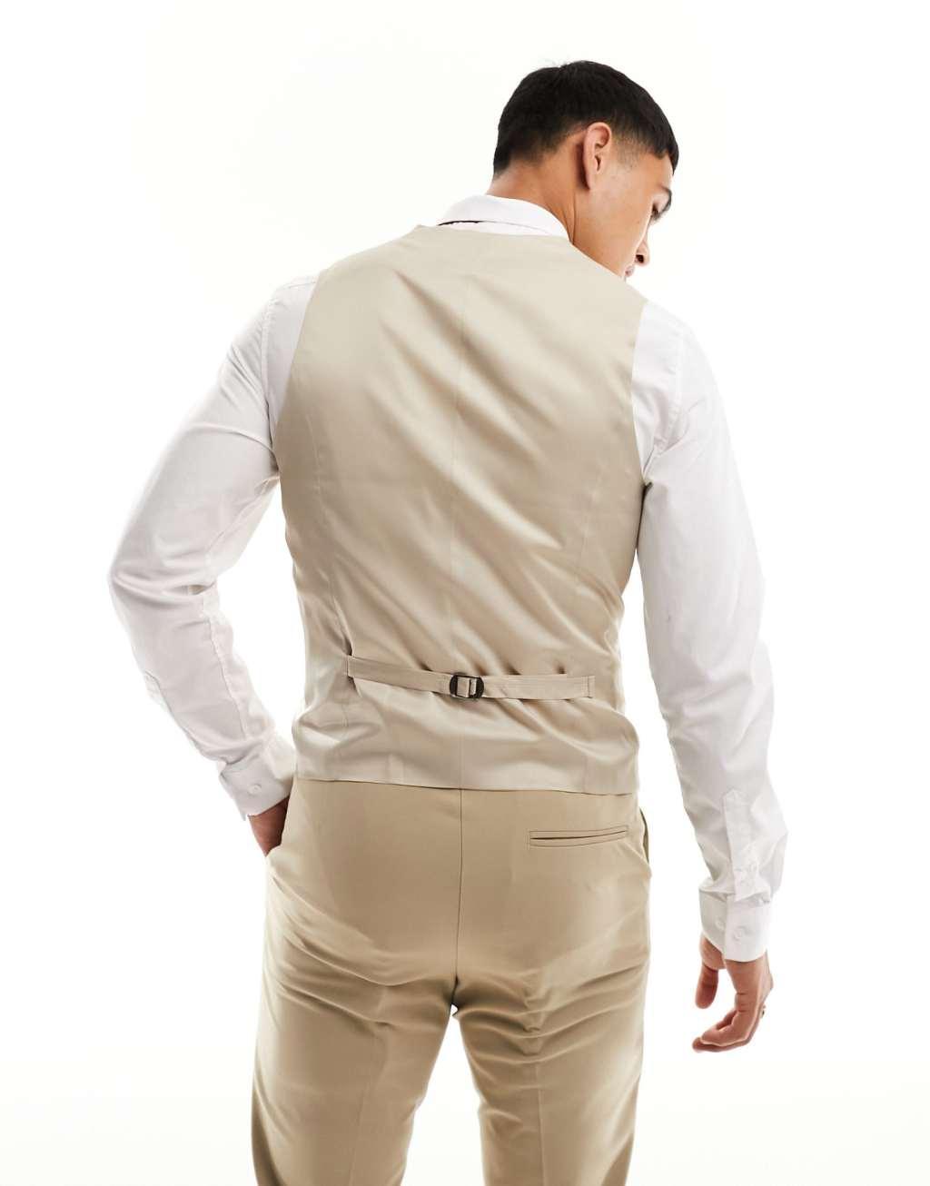 ASOS DESIGN skinny suit vest Product Image
