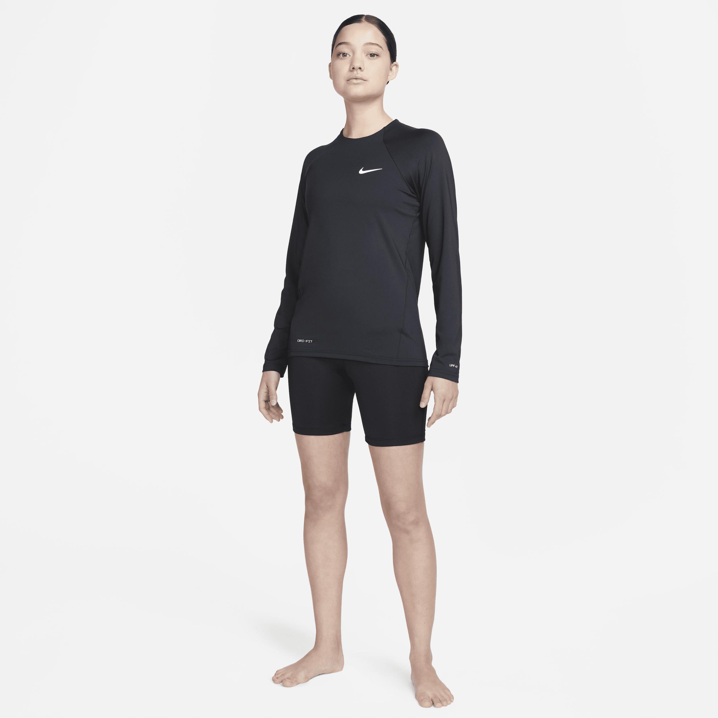 Nike Women's Essential Long-Sleeve Hydroguard Swim Shirt Product Image