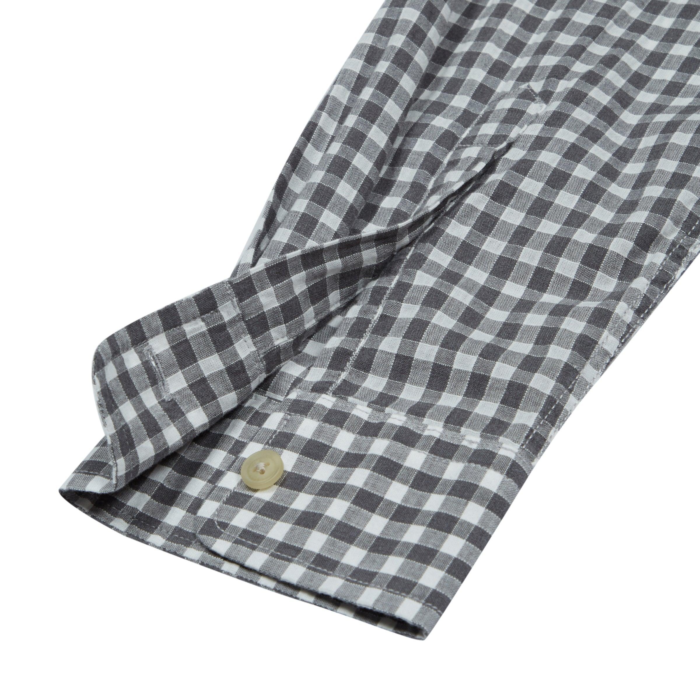 Preston Gingham Shirt - Charcoal Gingham (Final Sale)* Product Image