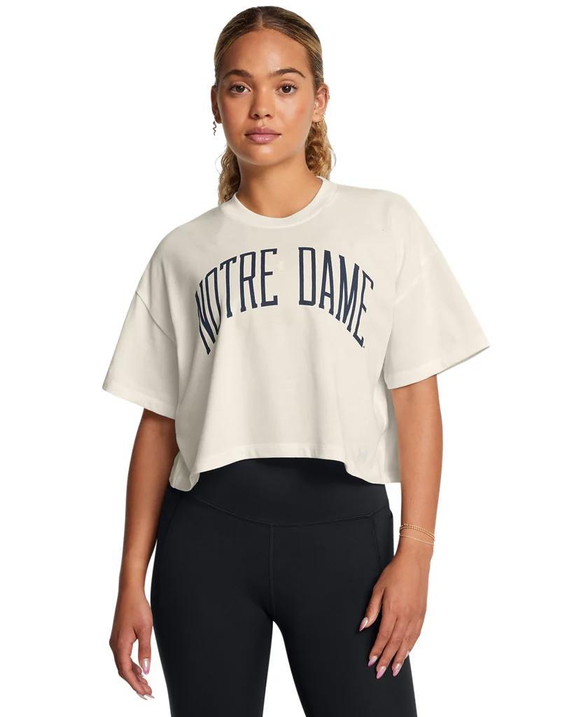 Women's UA Gameday Heavyweight Crop Boxy Collegiate T-Shirt Product Image