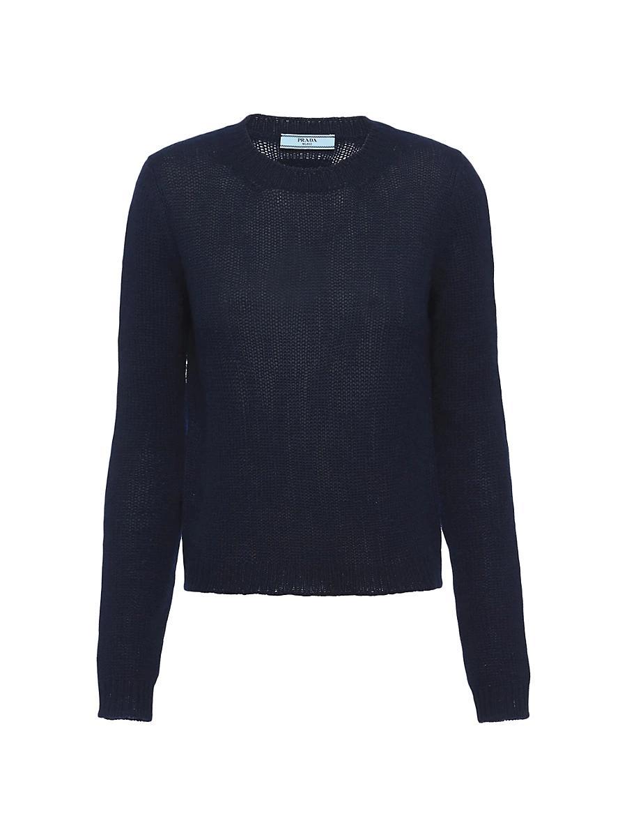Womens Cashmere Crew-Neck Sweater Product Image
