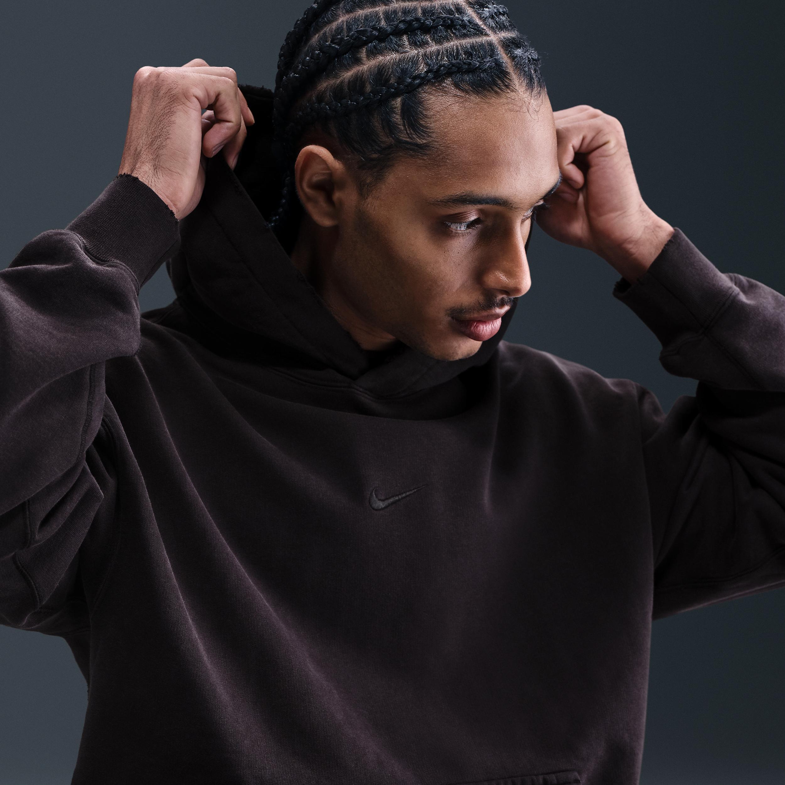 Nike Men's Solo Swoosh French Terry Pullover Hoodie Product Image