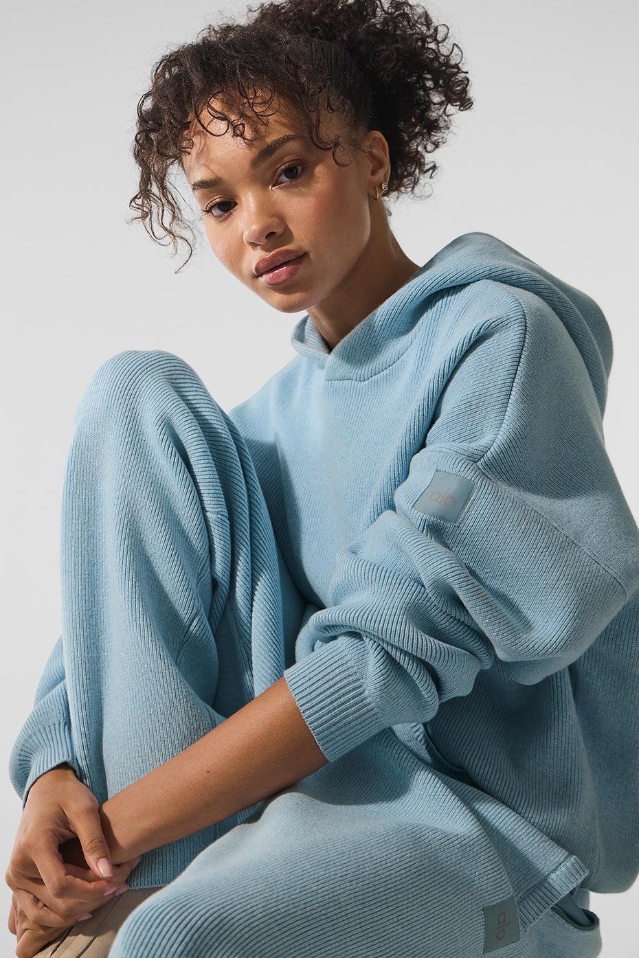 Scholar Hooded Sweater - Celestial Blue Heather Product Image