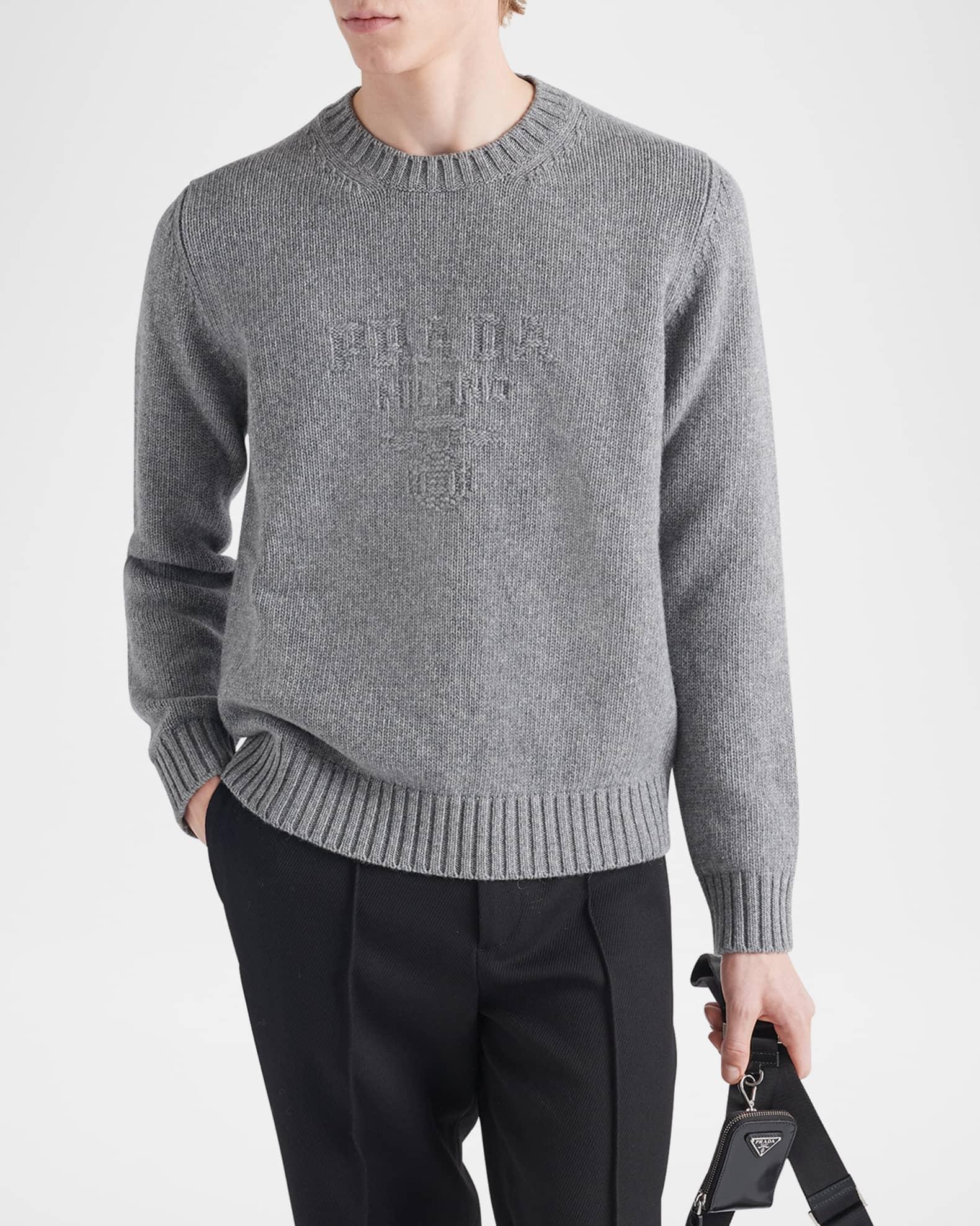 Men's Wool-Cashmere Logo Sweater Product Image