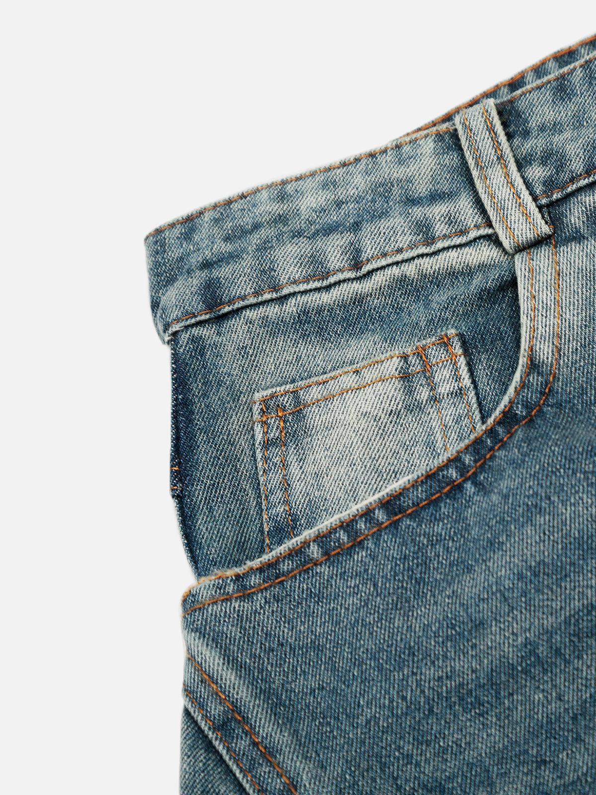 Aelfric Eden Leopard Kerchief Super Baggy Barrel Jeans Product Image