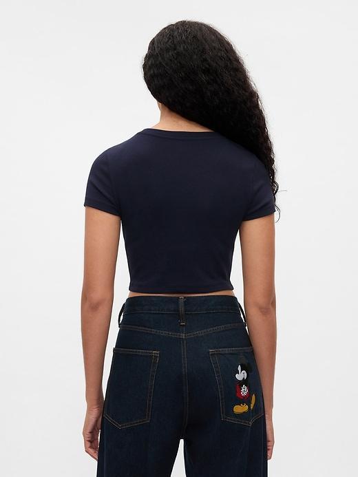 Gap × Disney Cropped Crewneck T-Shirt Product Image