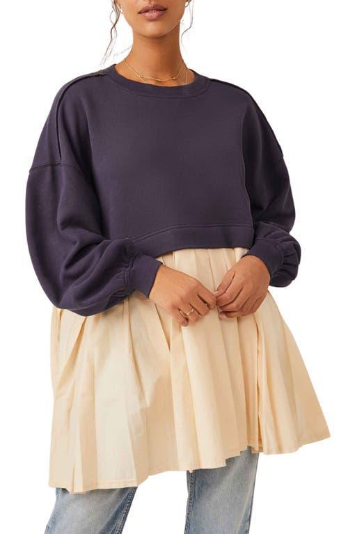 Womens Eleanor Pleated Trapeze Sweatshirt Product Image