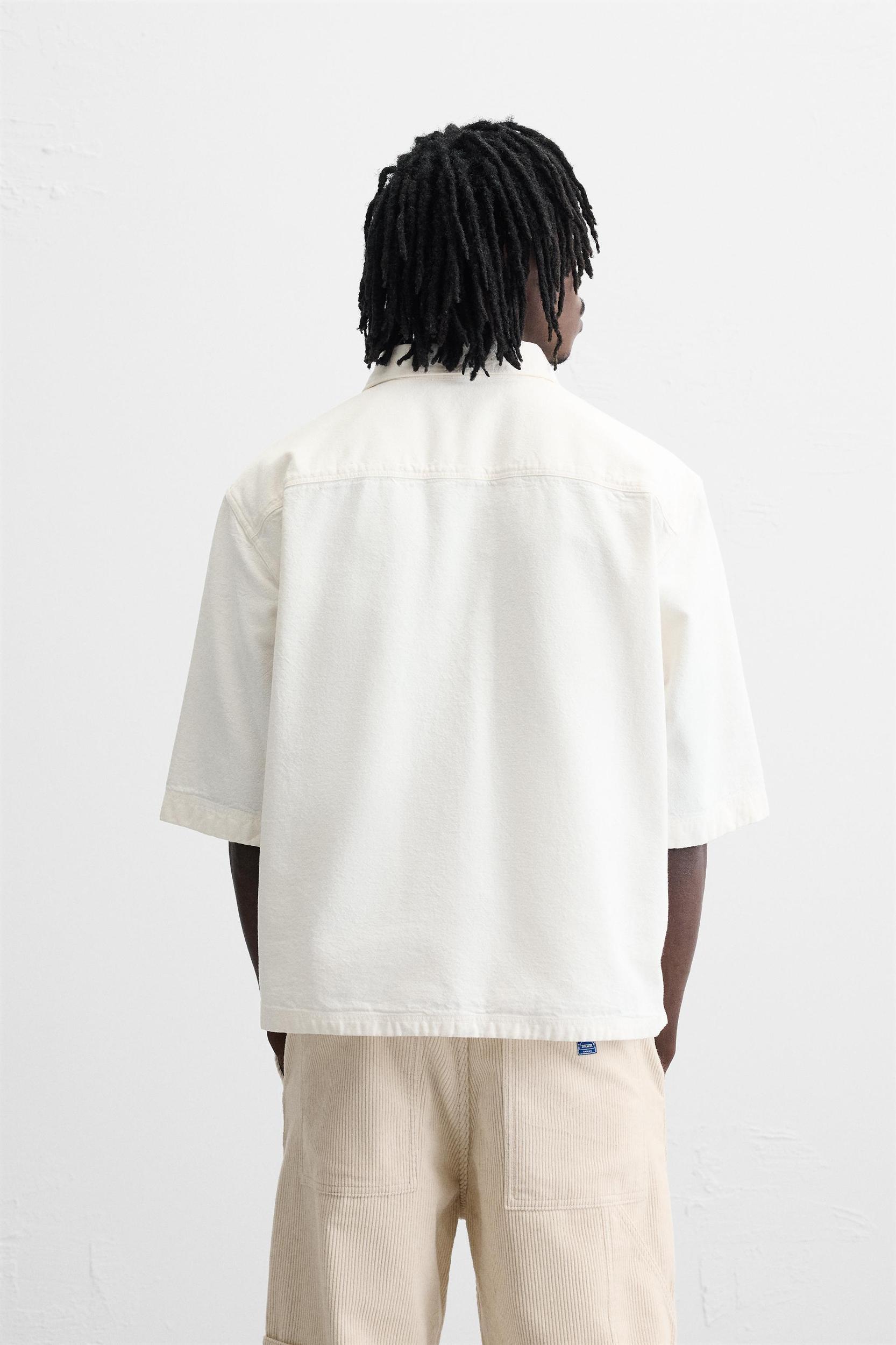 EMBROIDERED TEXT SHIRT Product Image