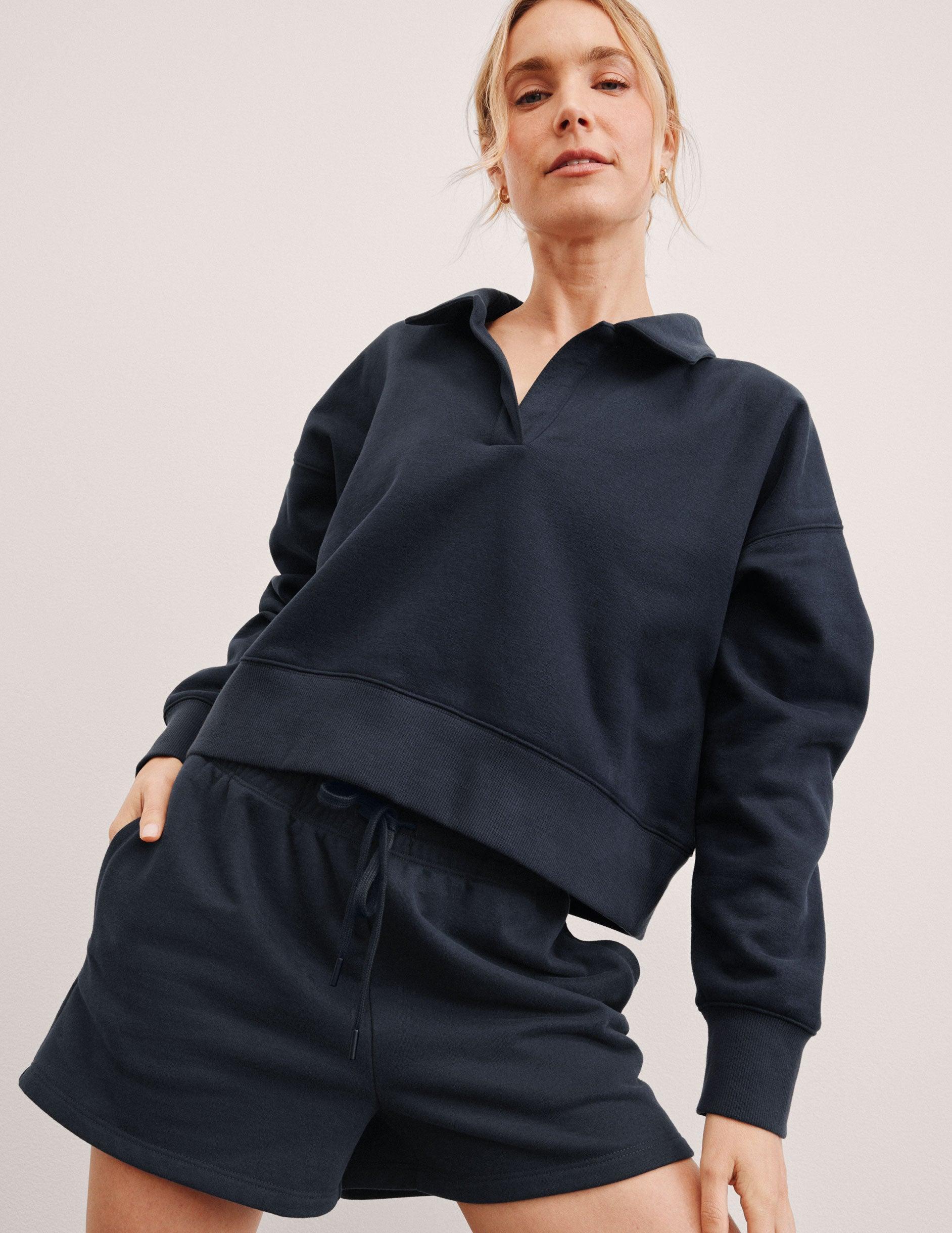 LuxeFleece Collared Sweatshirt Product Image