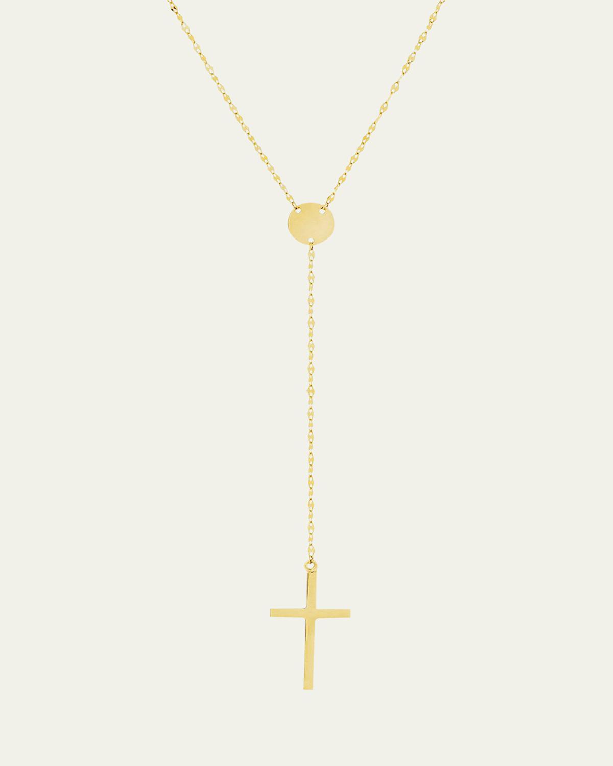 Womens Crossary 14K Yellow Gold Lariat Necklace Product Image