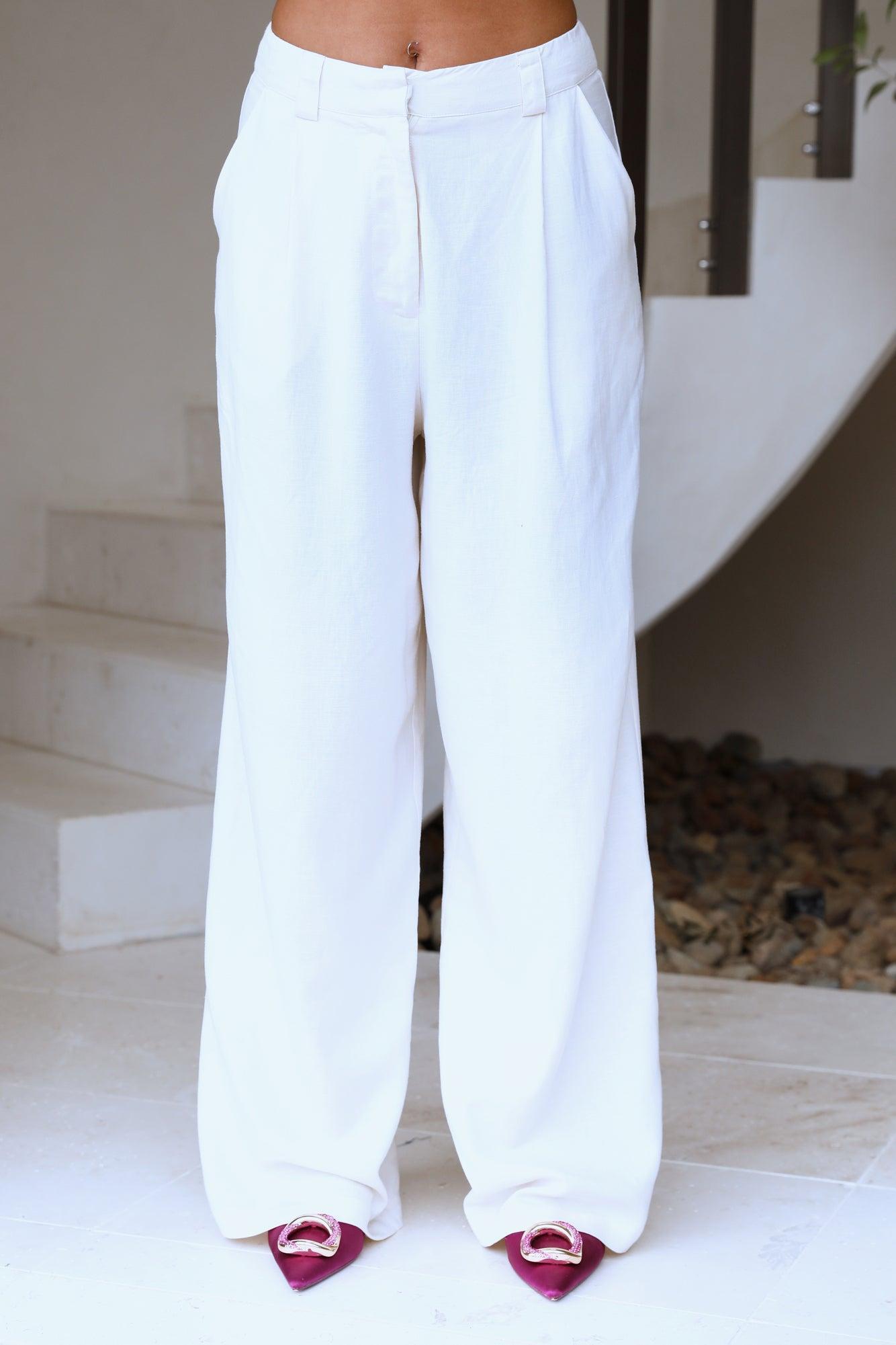 LIONESS Horizon Backless Shirt Off White Product Image