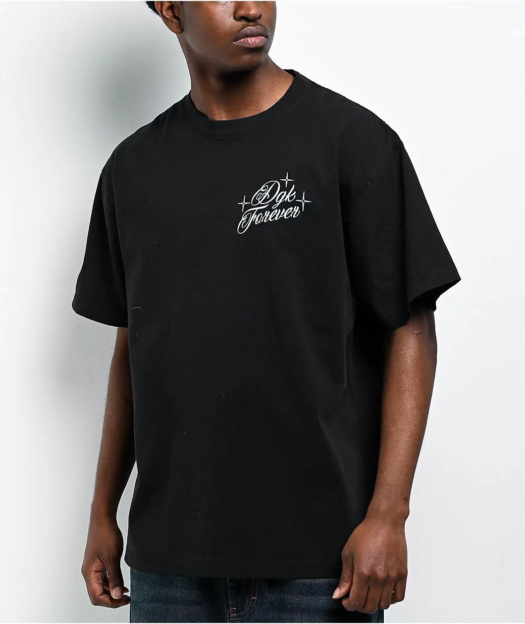 DGK Amor Heavyweight Vintage Black T-Shirt Product Image