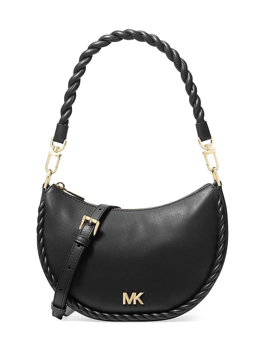 Womens Kyla Leather Pouchette Shoulder Bag Product Image