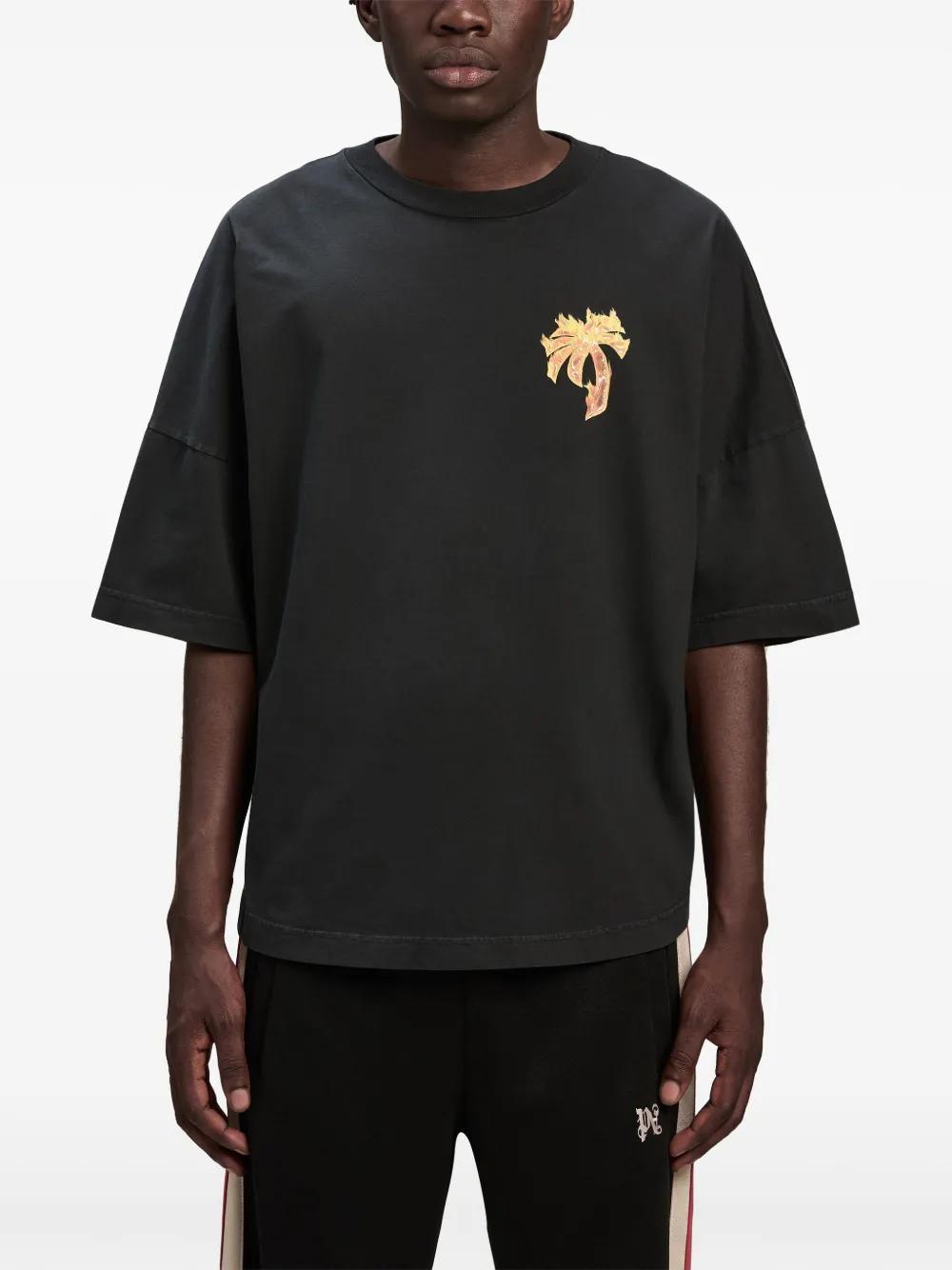 logo-print cotton T-shirt Product Image