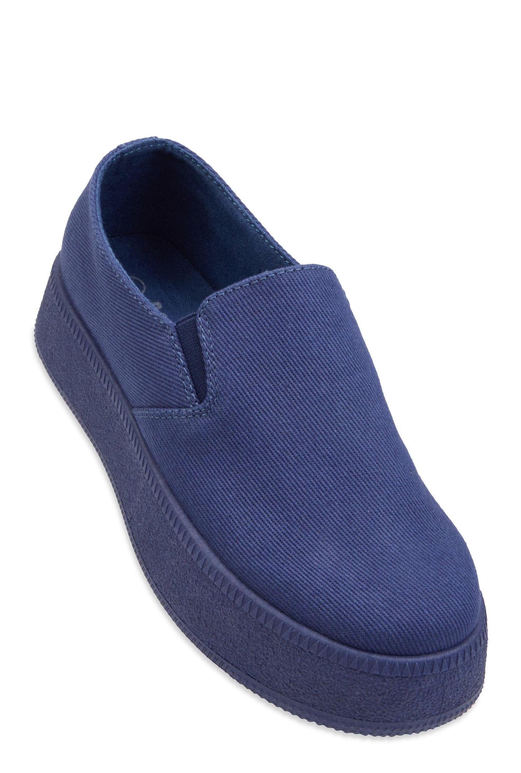 Womens Low Platform Slip On Sneakers Product Image
