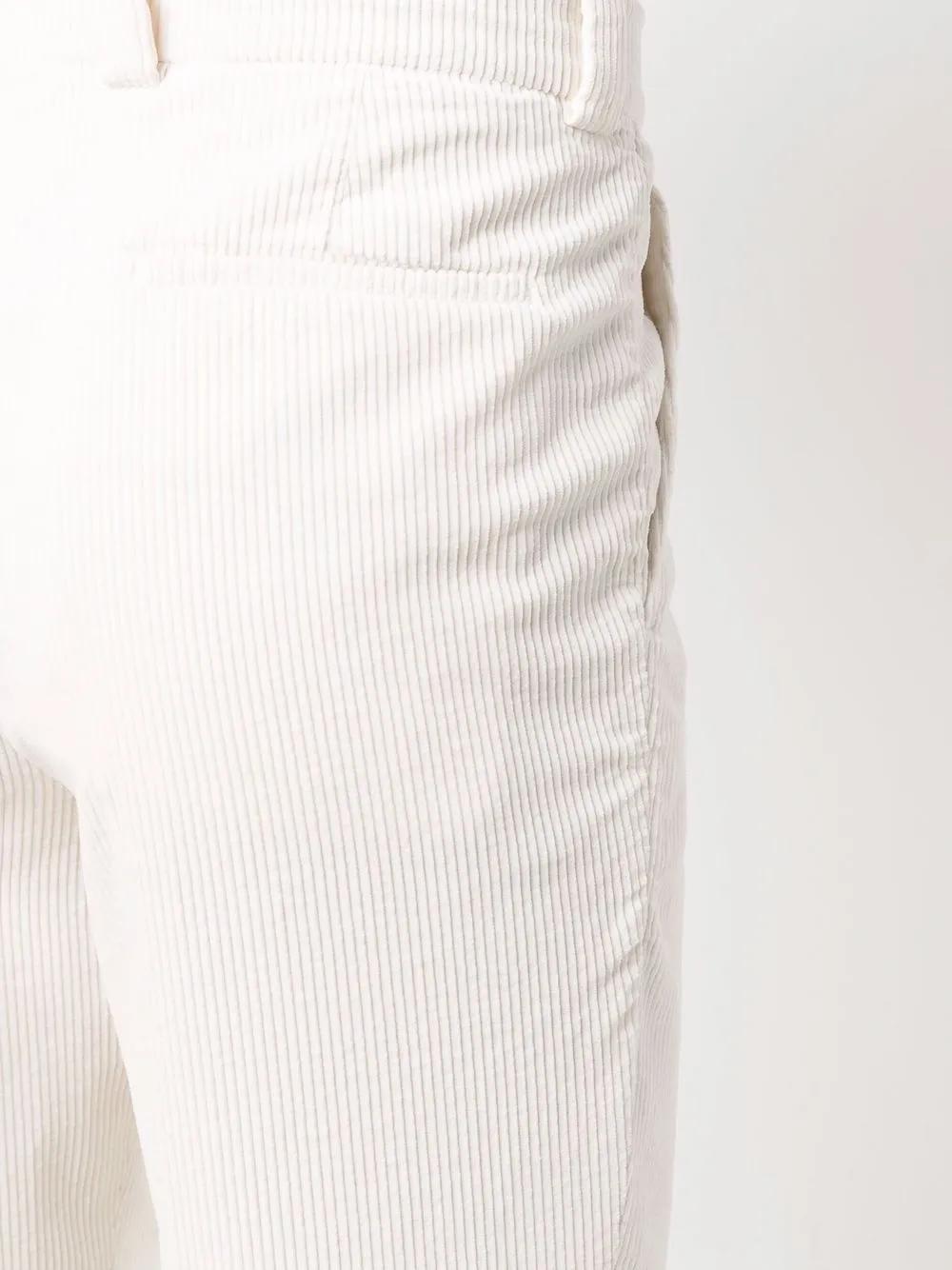 BRUNELLO CUCINELLI Slim-cut Tailored Trousers In Cream Product Image