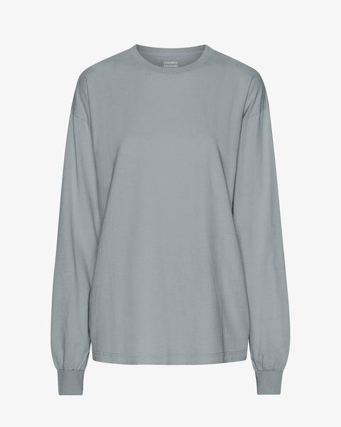 Oversized Organic LS T-Shirt - Steel Blue Product Image