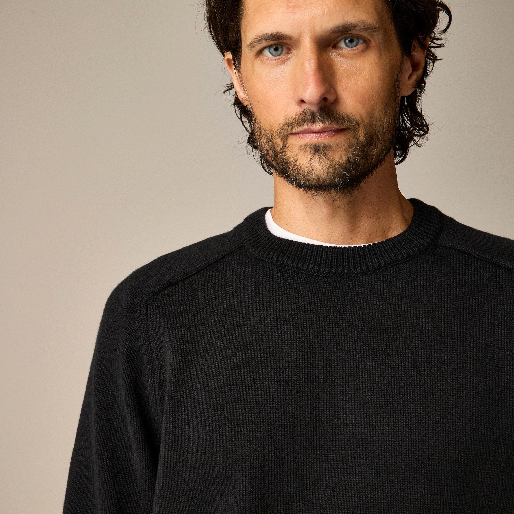 Heritage cotton crewneck sweater Product Image