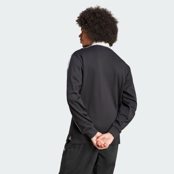 adidas Adicolor Rugby Polo Shirt Black XL Mens Product Image