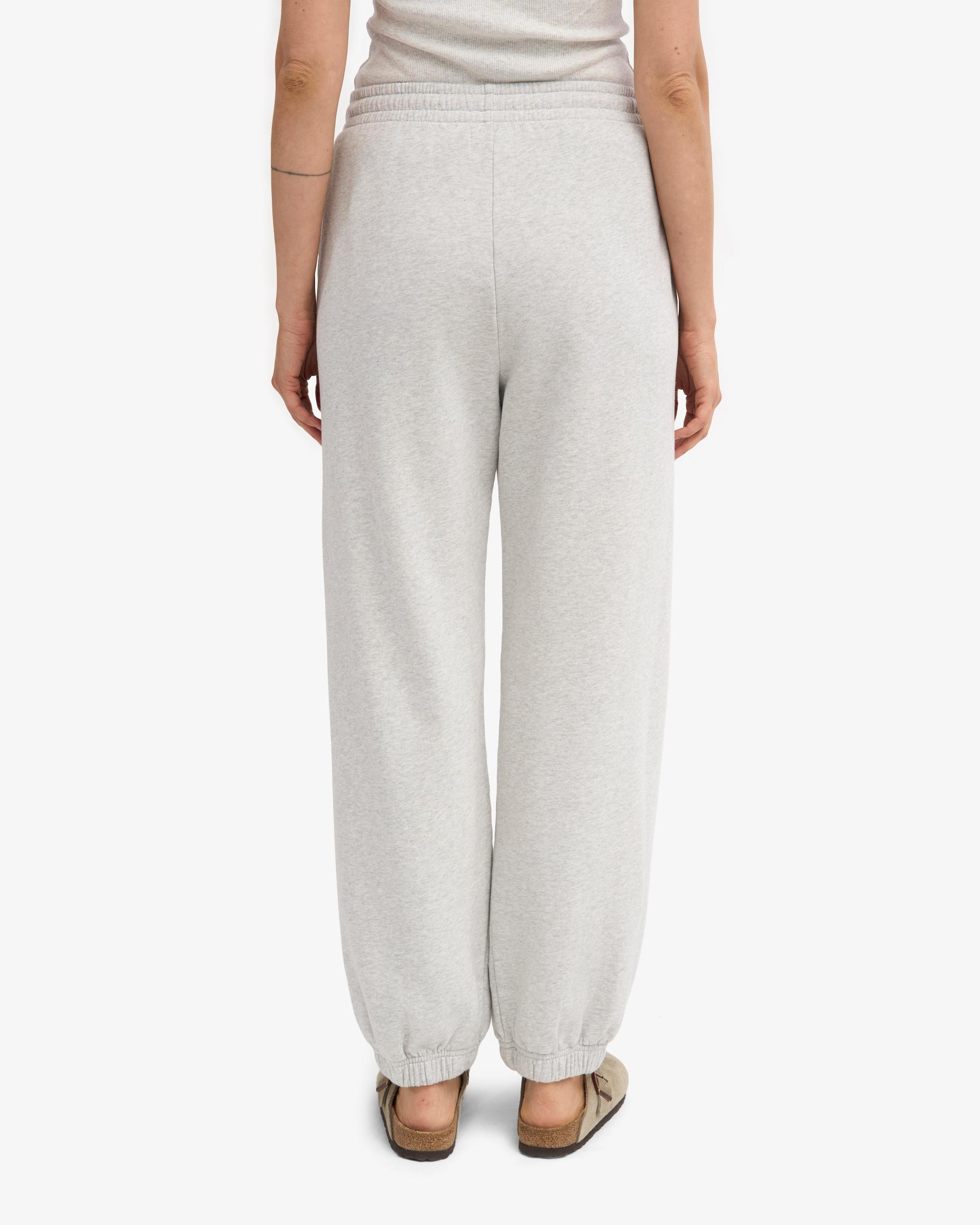 Organic Relaxed Sweatpants - Snow Melange Product Image