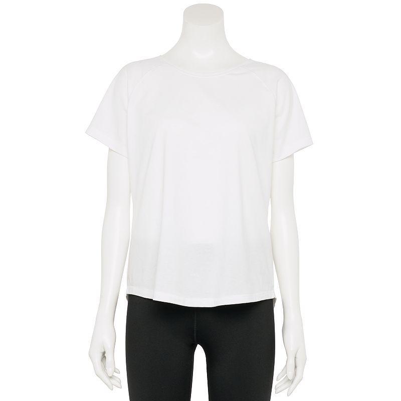 Women's Tek Gear® Core Raglan Tee, Size: Medium, Modern White Product Image