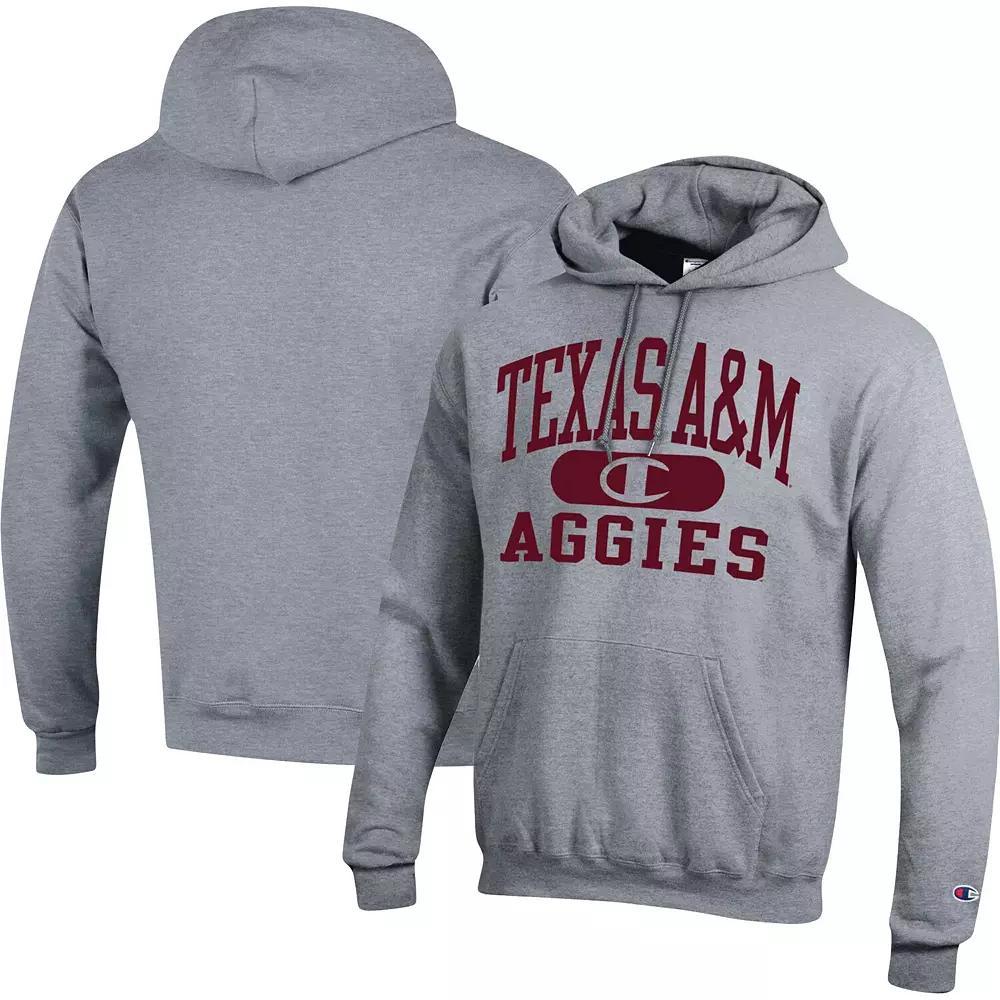Men's Champion Heather Gray Texas A&M Aggies Arch Pill Pullover Hoodie, Size: 2XL, Grey Product Image