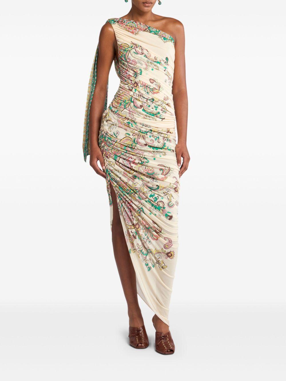 single-shoulder maxi dress Product Image