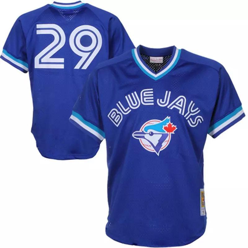 Men's Mitchell & Ness Joe Carter Royal Toronto Blue Jays 1993 Authentic Cooperstown Collection Mesh Batting Practice Jersey, Size: 3XL, Jay Blue Product Image