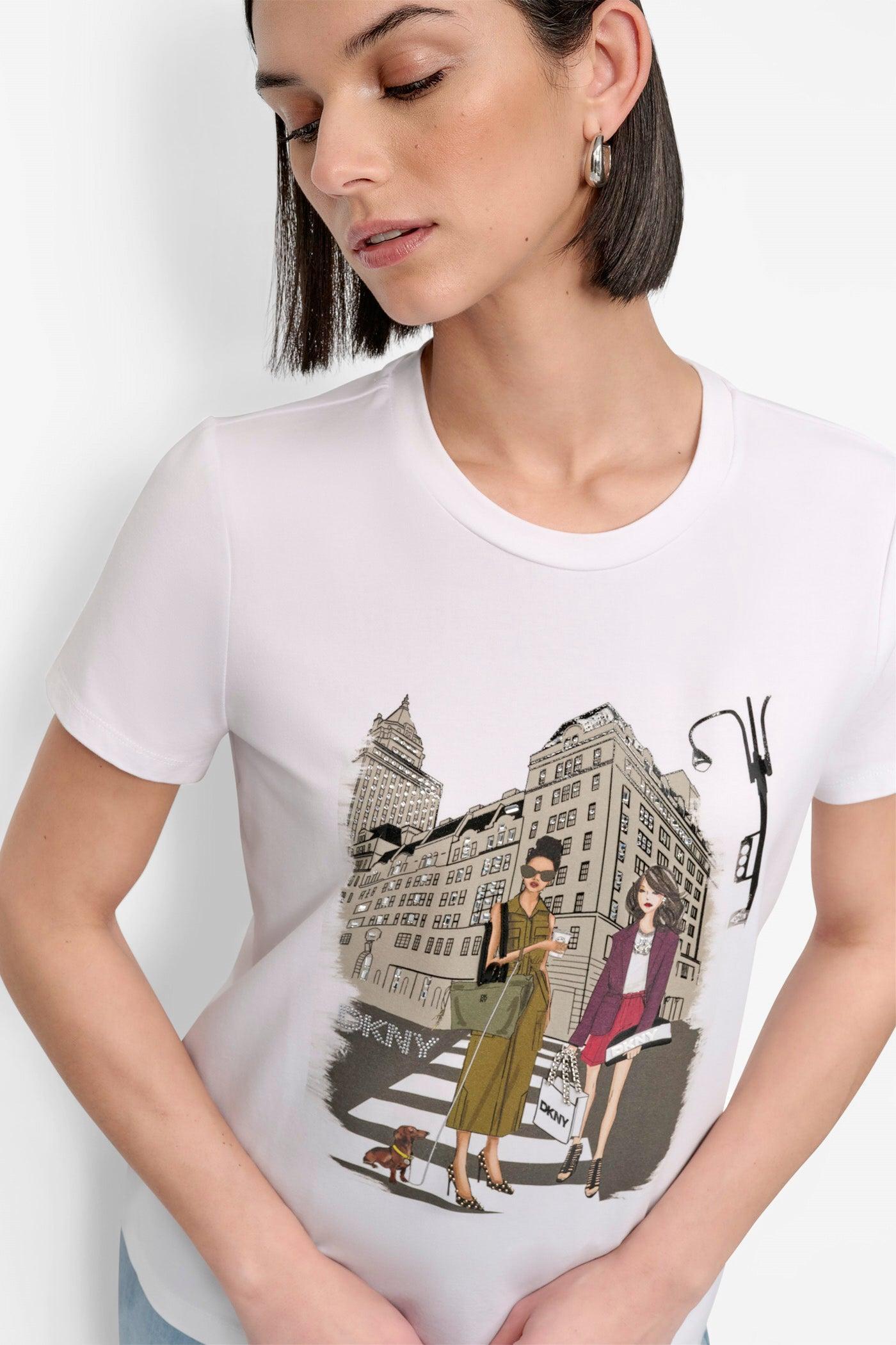 FIFTH AVE EMBELLISHED GRAPHIC TEE Product Image