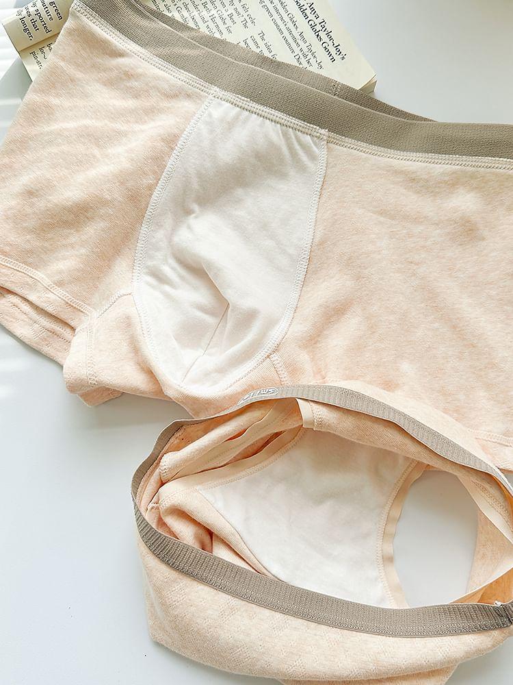 Couple Matching Set: Contrast Trim Boxer Brief + Panty Product Image