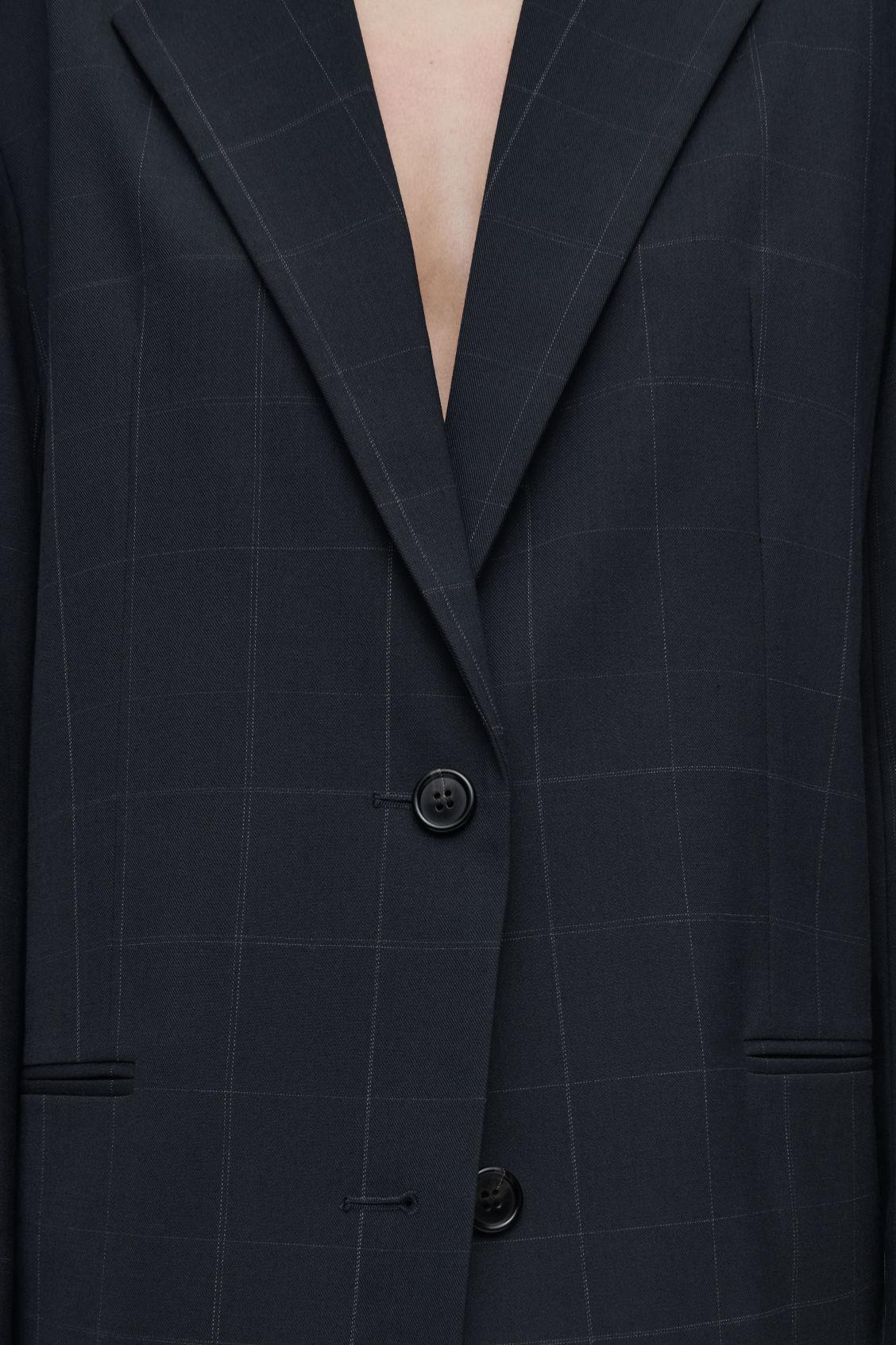 OVERSIZED WINDOWPANE-CHECK BLAZER Product Image