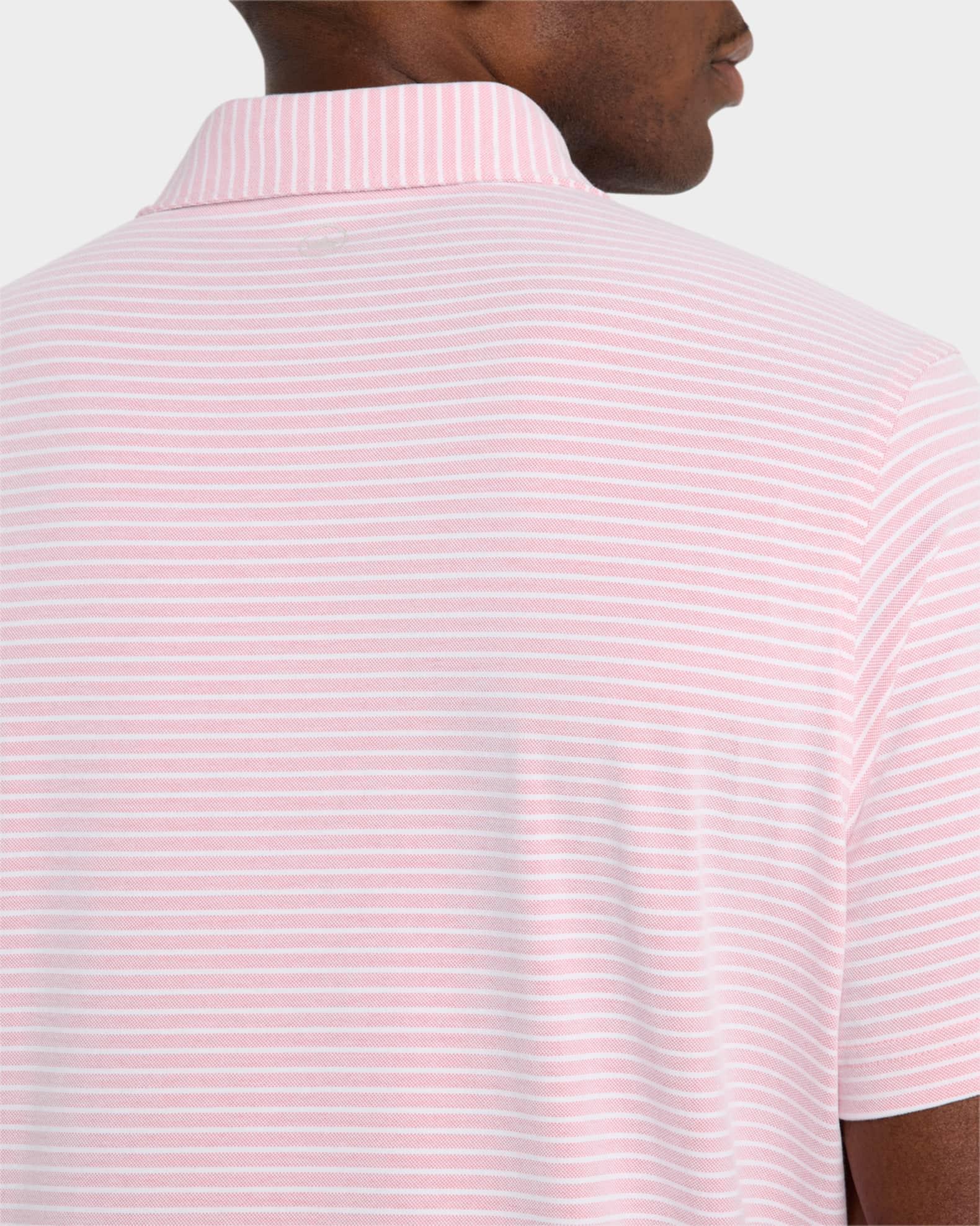 Men's Albatross Stripe Pique Polo Shirt Product Image