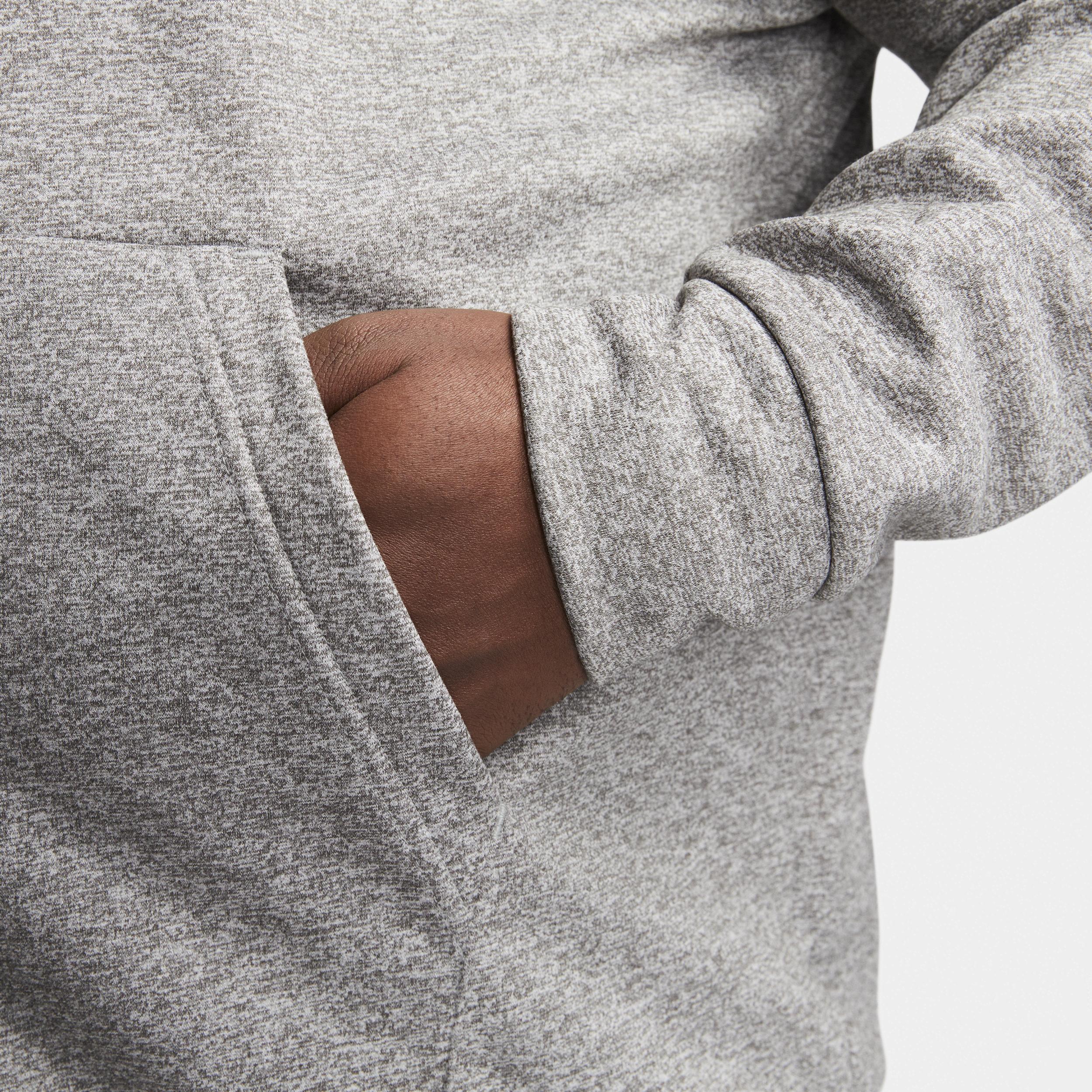 Big & Tall Nike Therma-FIT Pullover Fitness Hoodie, Men's, Size: 3XL Tall, Dark Gray Grey Product Image