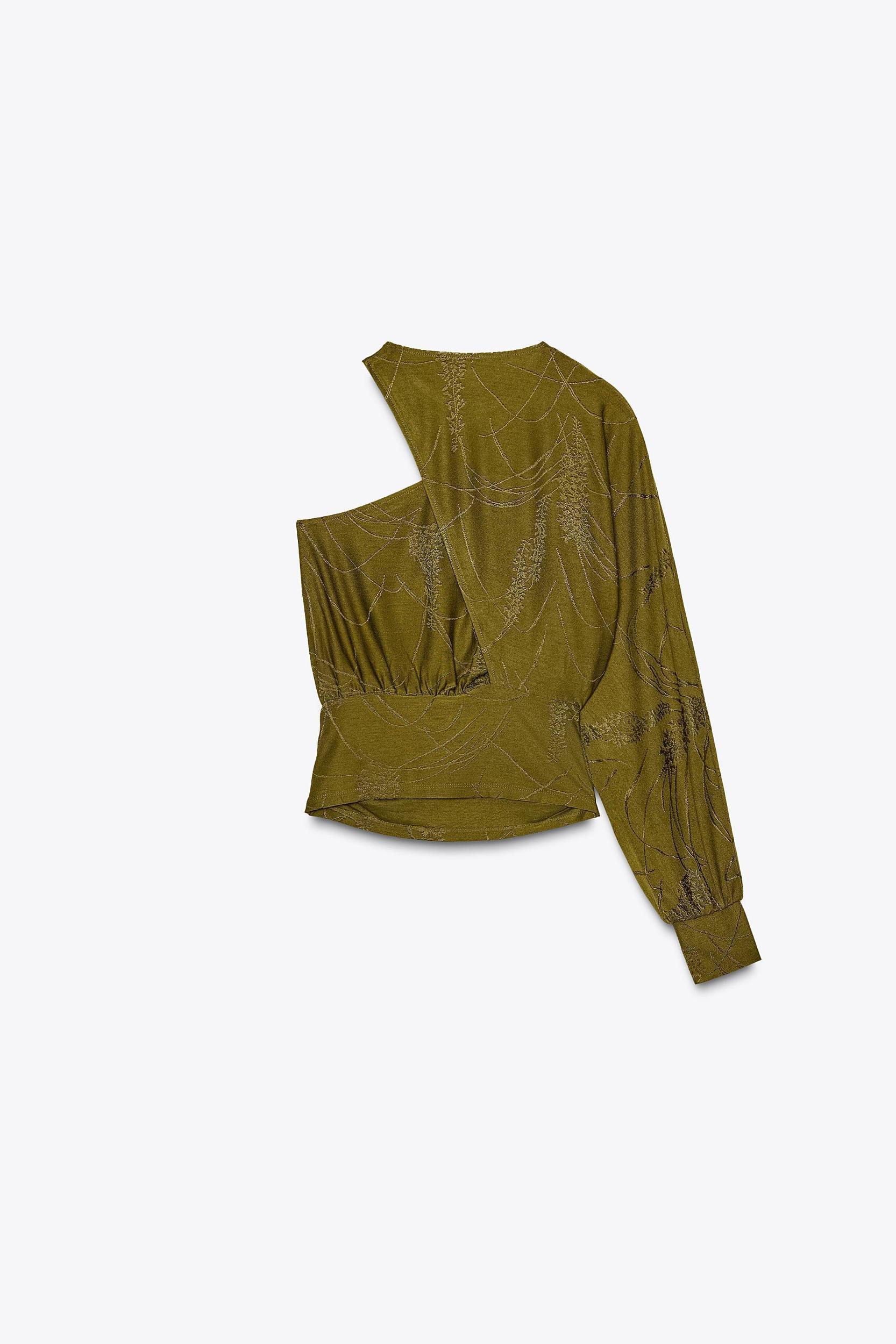 ASYMMETRIC JACQUARD TOP Product Image