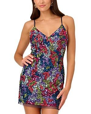 Womens Fully Beaded Mini Dress Product Image