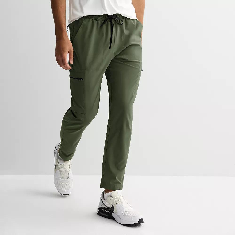 Men's Tek Gear® Midweight Woven Cargo Pants, Size: Small, Army Bottle Product Image