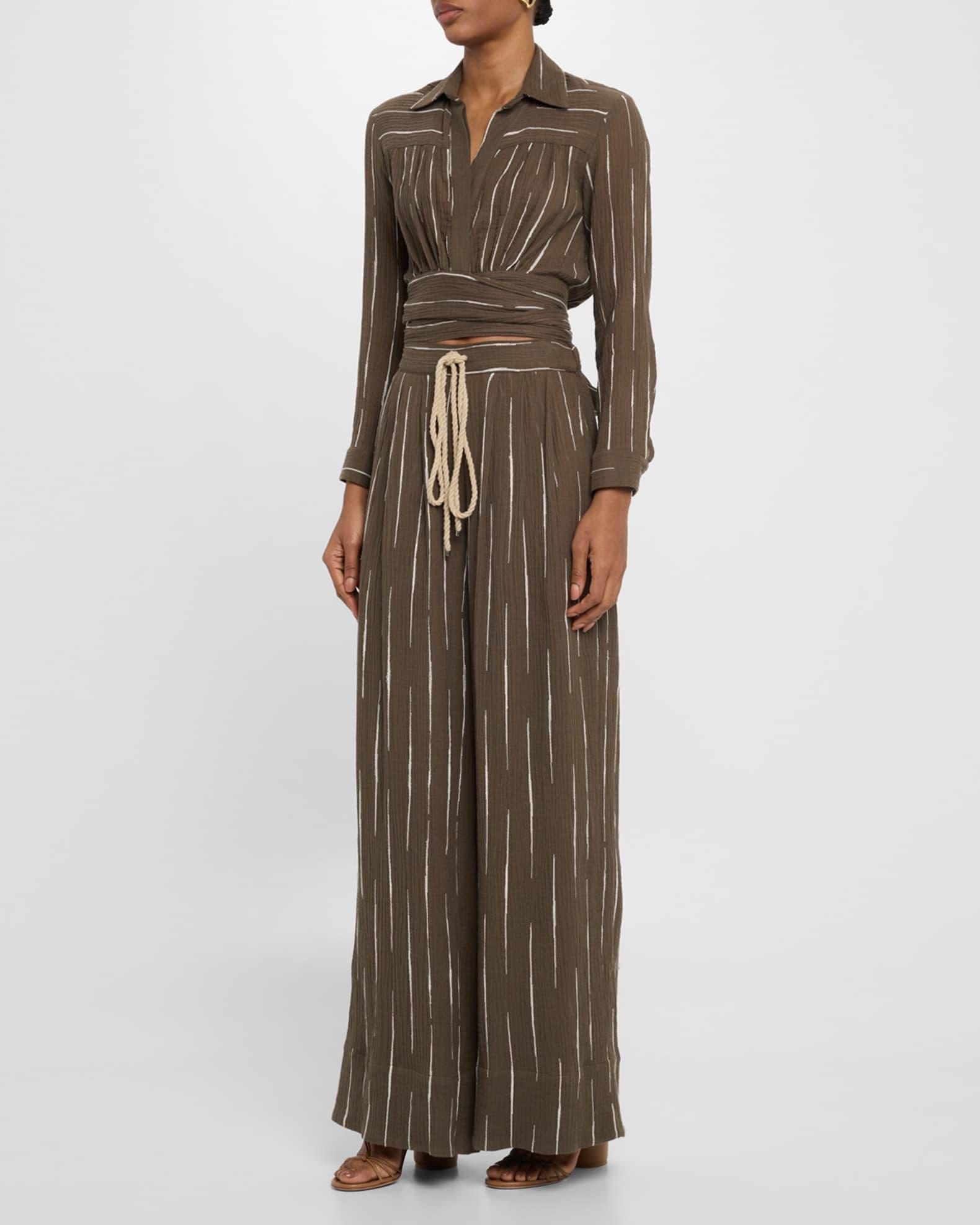 Alessa Long-Sleeve Wrap Top Product Image