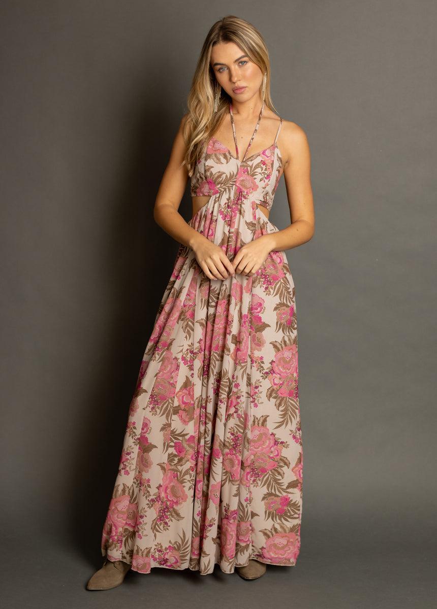 Mari Dress in Pink Floral Female Product Image