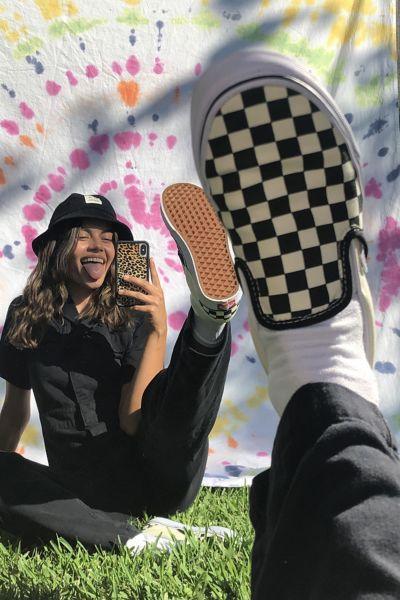 Vans Classic Slip-On in Black White Checker at Nordstrom, Size 6 Women's Product Image