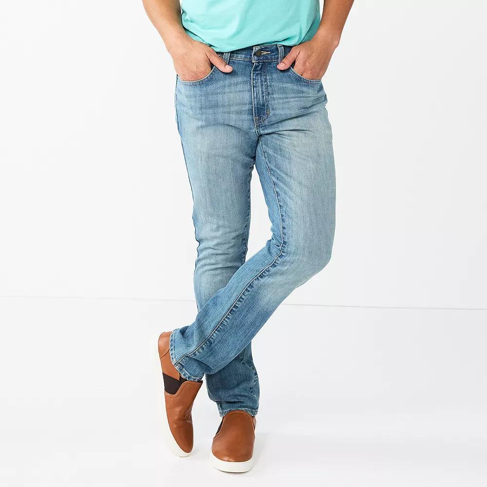 Mens Sonoma Goods For Life Slim-Fit Everyday Jean Light Blue Product Image