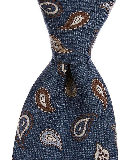 Edward Armah Pine Print 3.5#double; Silk Tie Product Image
