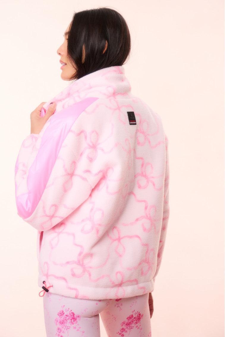 BOGNER FIRE+ICE x LoveShackFancy Ninetta Fleece Jacket - HIBISCUS Product Image