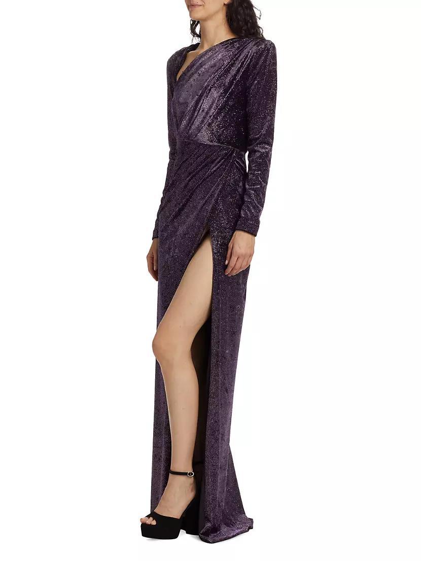 Mila Paillette Velvet Gown Product Image